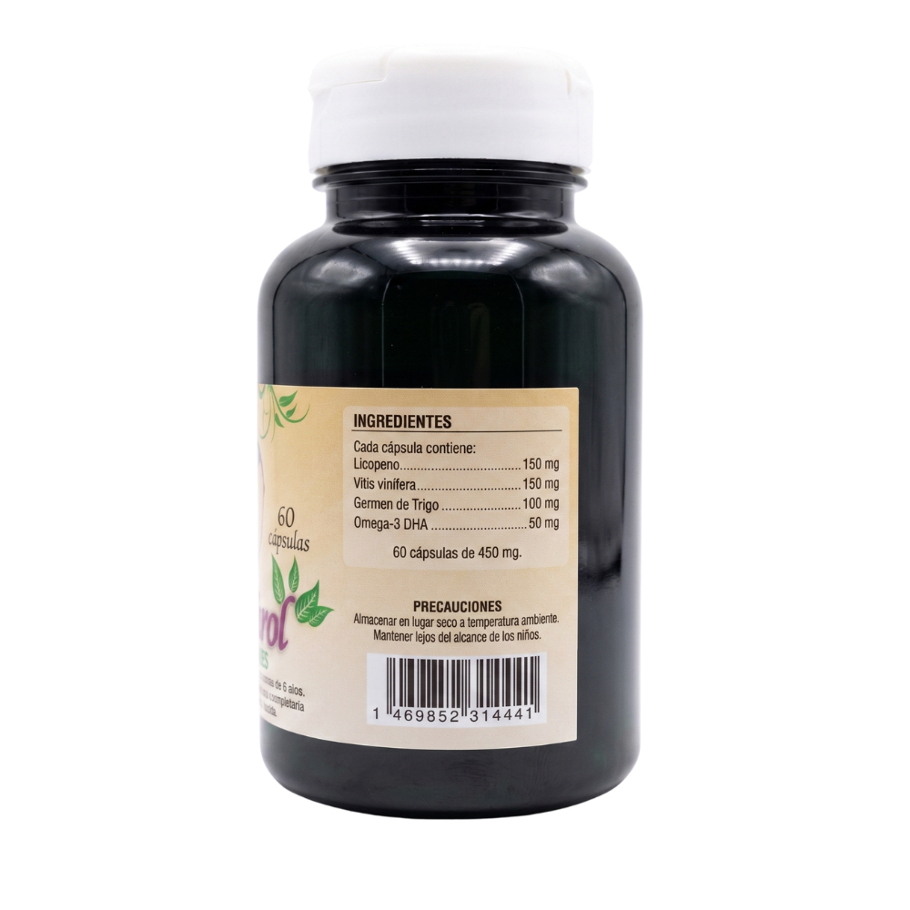 Vitisterol | Cápsulas Naturales de Apoyo al Colesterol y la Salud Cardiovascular | Alquimia Verde - Imagen 4